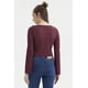 thumbnail image 3 of Polera Mujer Encaje Escote V Burdeo, 3 of 4