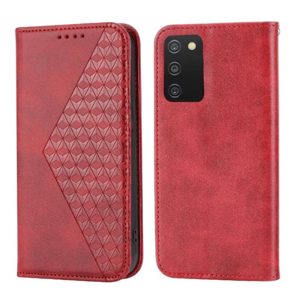Funda Flip FOXDOCK para OPPO Reno 7 5G , Estilo Billetera con Diseño Rombo, Correa de Mano y Soporte, Uso Diario