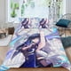 thumbnail image 2 of Genshin Impact Conjunto de sábanas temático, trío de piezas, cómodo y amigable con la piel, diseño único, regalo de decoración para el hogar para familiares, amigos y fans,135cm *200cm, 2 of 6
