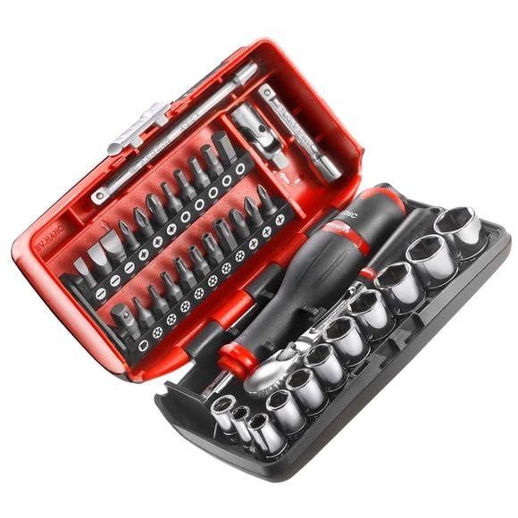 Juego de llaves de vaso Facom 1/4" 38 piezas RL.Nano1