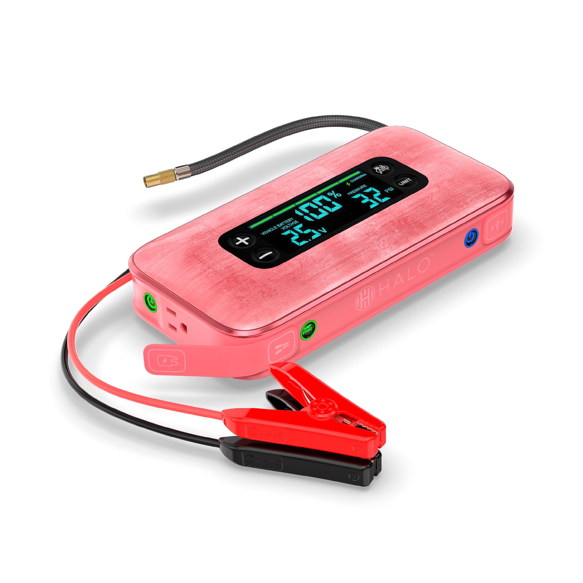 Batería Portátil Para Coche Jump Starter Halo Bolt Ultimate 3, Color Rosa