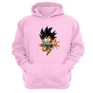 Genérico - Polerón Canguro Goku Rosa Talla Xs Unisex