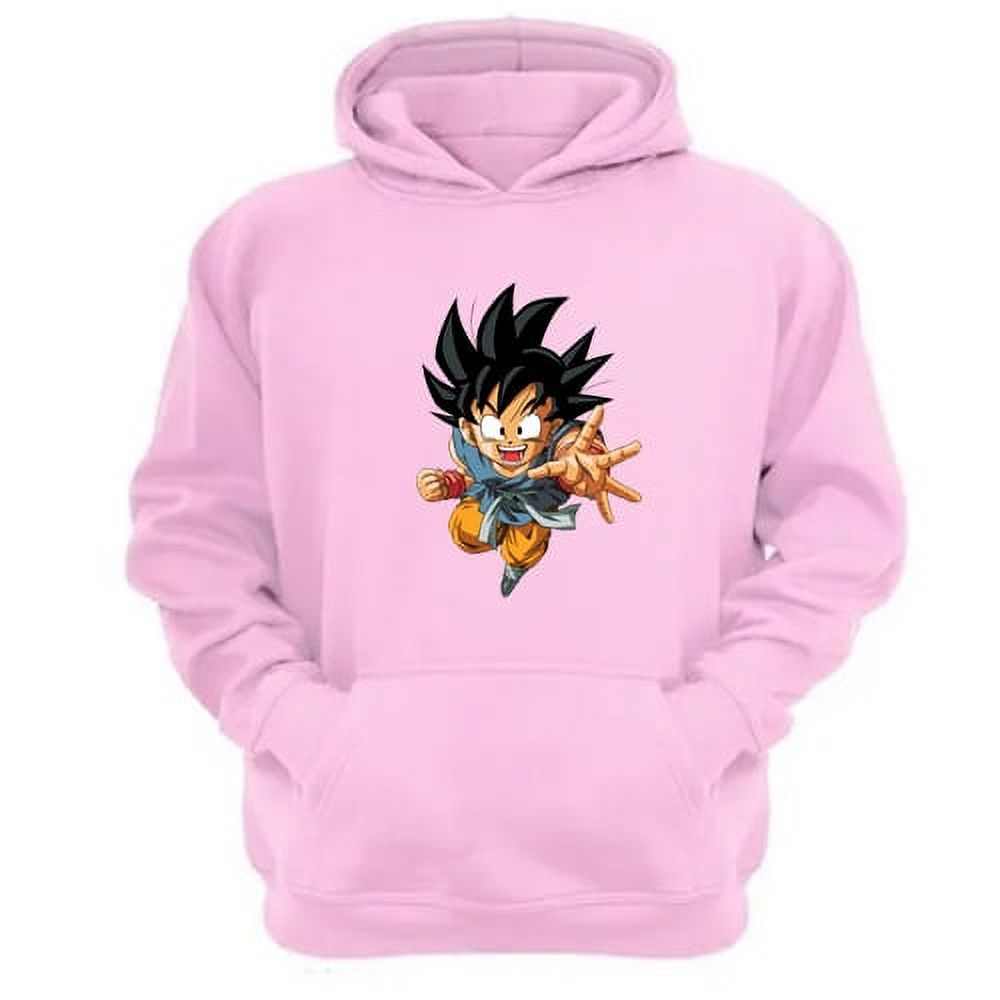 Genérico - Polerón Canguro Goku Rosa Talla Xl Unisex