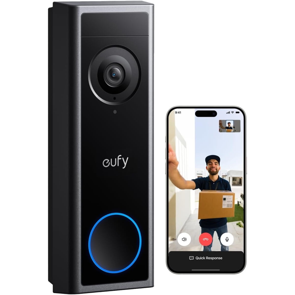Timbre Cámara Eufy C31 2k Fhd Batería Cableado Wifi