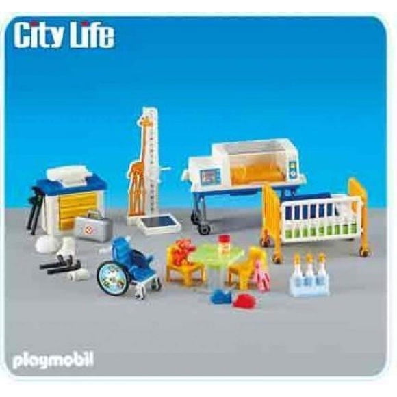 Área médica infantil de la serie complementaria Playmobil