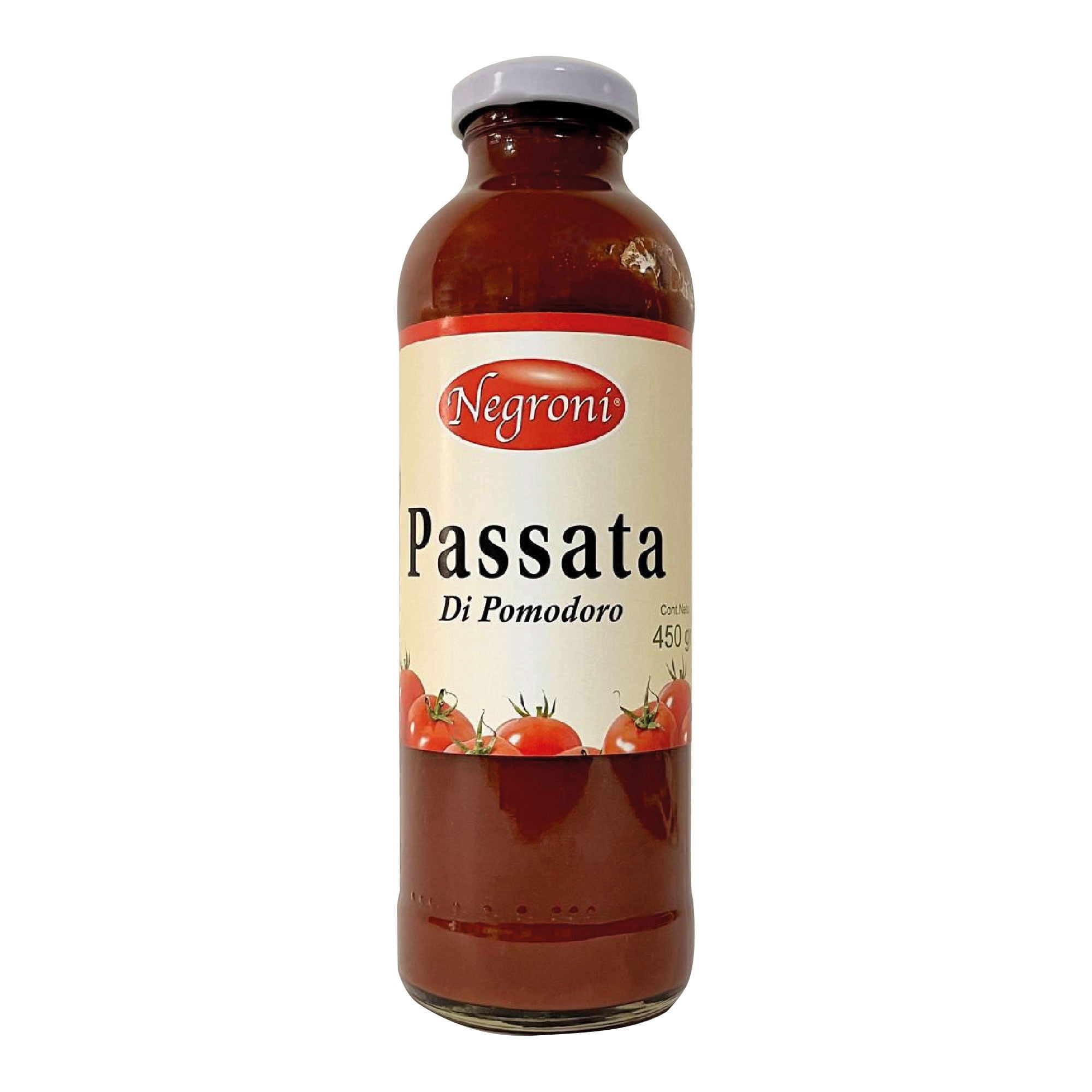 Puré De Tomate - Passata Di Pomodoro Botella 450 g Negroni