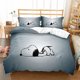 thumbnail image 1 of SanrioSnoopy Printed Pillowcase Duvet Cover Bedding Set Home Comfort Three Piece Set Adult Kids Bed Bed Sheets, 1 of 5
