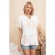 thumbnail image 3 of Blusa Mujer Manga Corta Algodón Botones Diseño Estampado 0076, 3 of 4