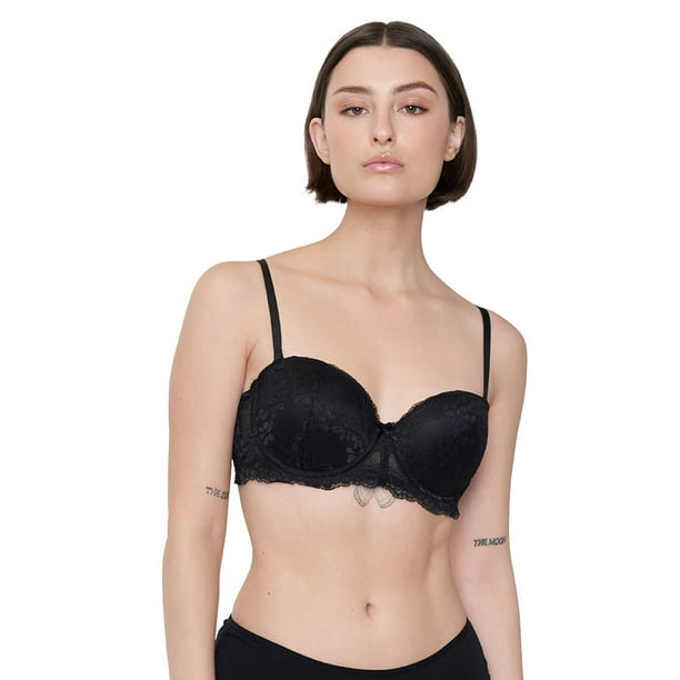 Sostén Mujer Wireless Copa B Negro Corona