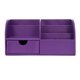 thumbnail image 2 of Decoración de escritorio caja de almacenamiento papelería organizador lápiz portalápiz púrpura, 2 of 5