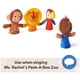 thumbnail image 3 of Marionetas de dedo de la Sra. Rachel, paquete de 4, con león, mono y loro., 3 of 3