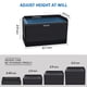 thumbnail image 3 of Elevadores De Cama Rectangulares De 7 6 Cm Resistentes Paquete De 4 Unidades Color Negro, 3 of 7