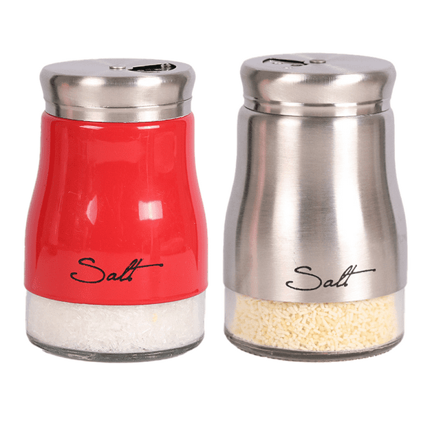 Juego de salero y pimentero, decoración de cocina, juego de salero y pimentero de vidrio, salero bonito