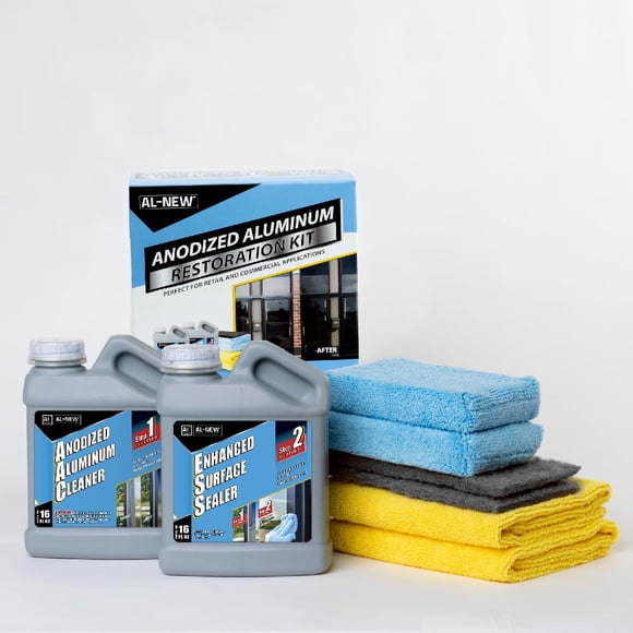 Kit de Limpieza AL-NEW para Aluminio Anodizado 2 Pasos 470 ml