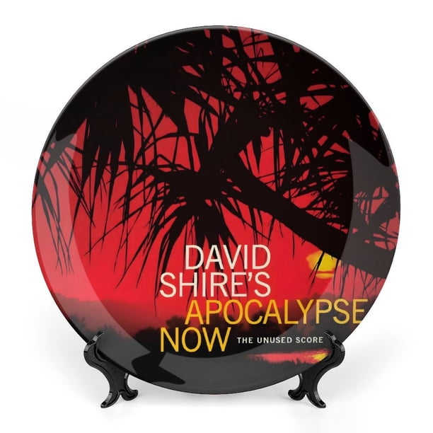 Apocalypse Now Plato decorativo de porcelana fina (bone china), plato decorativo de cerámica para hogar, oficina, soporte de pared, platos decorativos para dormitorio - 6 pulgadas (15 cm)