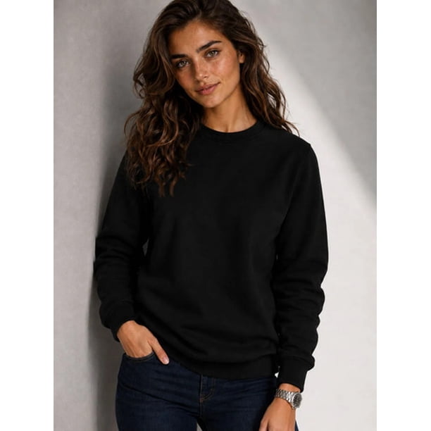 Poleron Cuello Redondo Polo 300g Basico Unisex Para Estampar Xl-xxl Negro Lisa