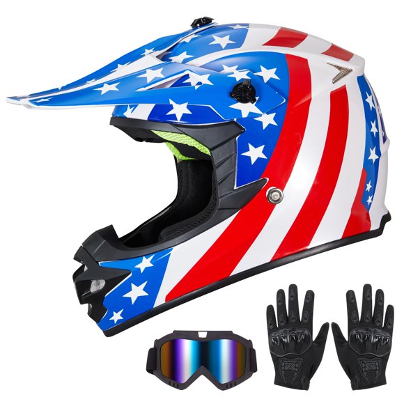 Casco de Motocross MXJ Gear XL Aprobado por DOT – Set