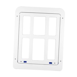 Ioensy - Puerta Con Solapa Para Perros Y Gatos, Cerradura De Seguridad De 2 Vías, Puertas Para Cachorros Y Gatitos, Suministros Para Mascotas