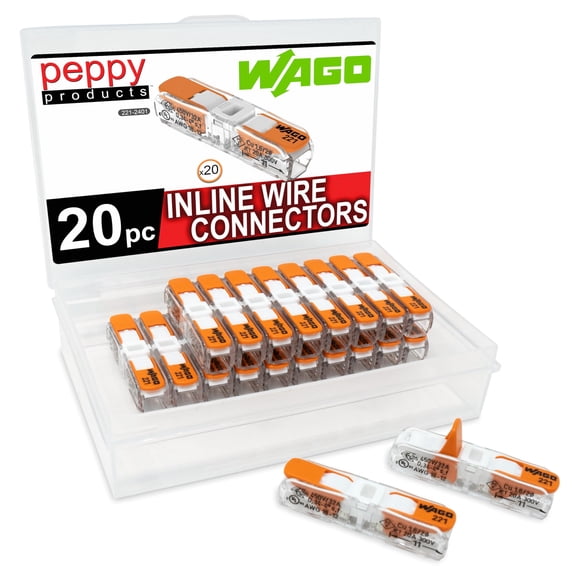 Conectores de cables WAGO 221-2401, tuercas de palanca, empalme compacto