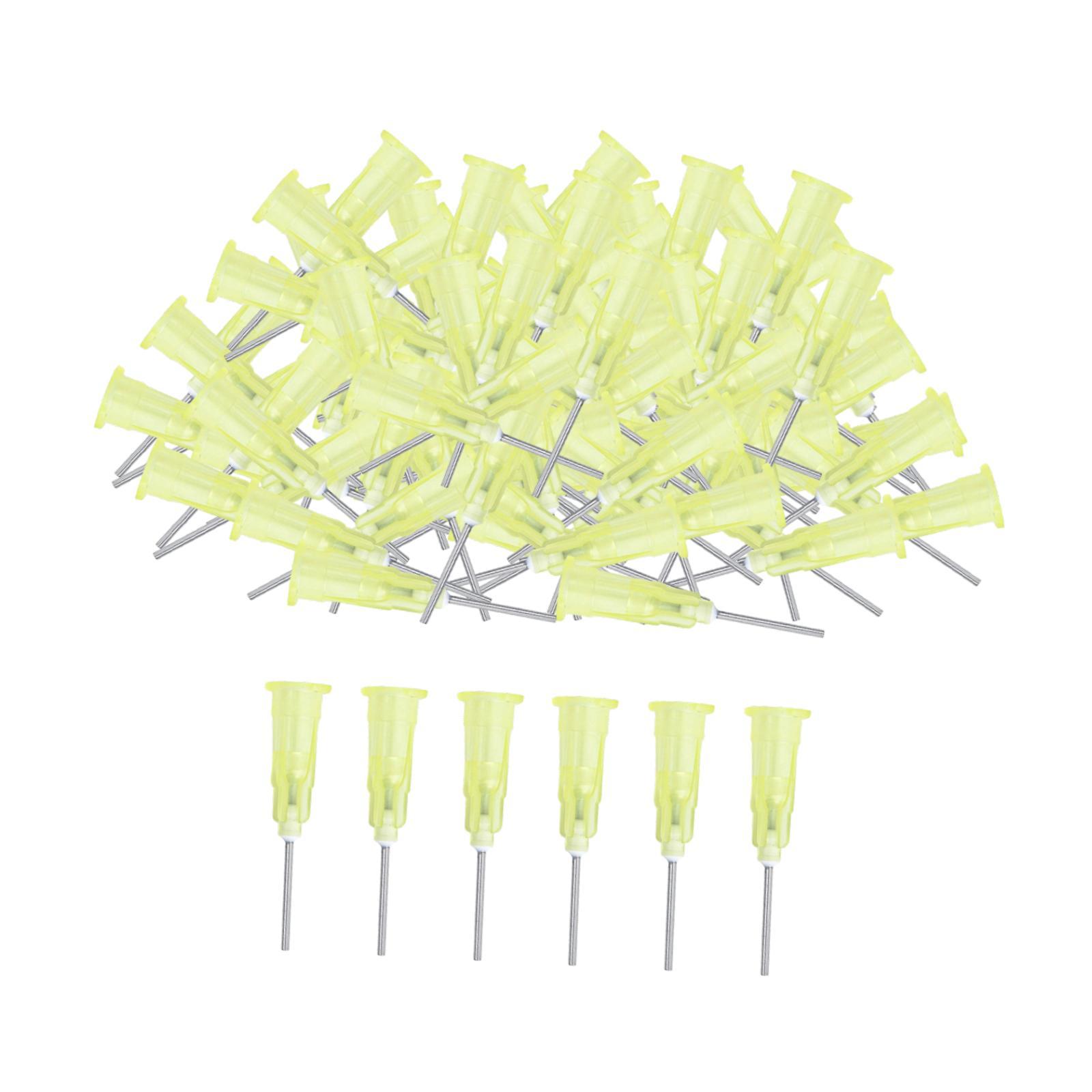 Magideal - Pensos De Dispensación De Punta Roma De 100 Piezas Pins De Dispensador De Líquido Industrial De Acero Inoxidable De Punta Plana Para La Embarcación De Amarillo