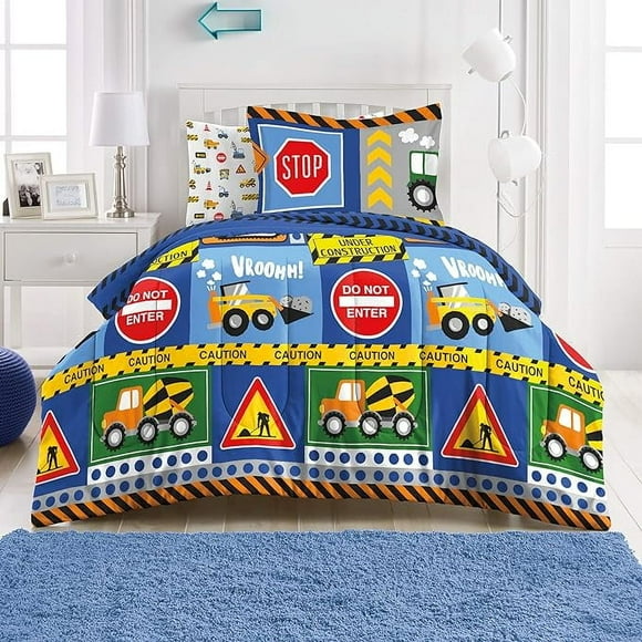Juego De Cama Dream Factory Kids 5 Piezas Microfibra Supersuave De Fácil Lavado