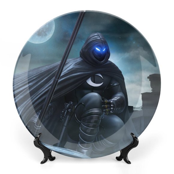 Plato Decorativo de Porcelana Fina Caballero Luna Desmarcar 6" (15 cm)