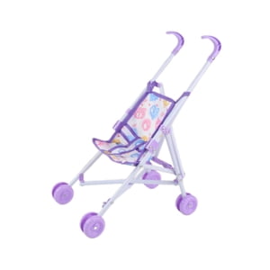 Magideal - Carrito De Empuje En Miniatura Plegable, Juguete De Regalo, Porta Muñecas, Juego De Rol, Cochecitos De Muñecas Para Bebés Educativos, 10 Pulgadas Para Violeta