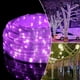 thumbnail image 5 of Luces de cuerda para exteriores de 10 m, luces LED moradas navideñas, decoración para jardín, dormitorio, árbol, luces navideñas., 5 of 5