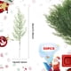 thumbnail image 2 of 50 ramas de pino artificiales navideñas de 13,4 pulgadas, hojas de pino artificiales, ramas de pino falsas, plantas artificiales navideñas, ramitas de pino falsas para hacer coronas de bricolaje, manu, 2 of 7