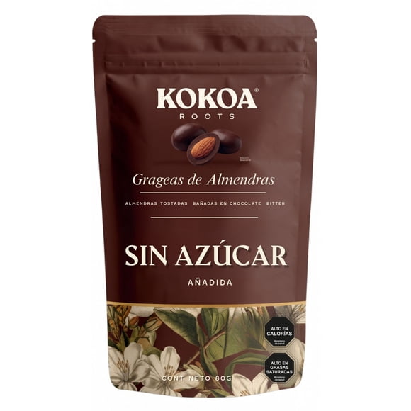 Chocolate Amargo Sin Azucar Almendras, 80 g