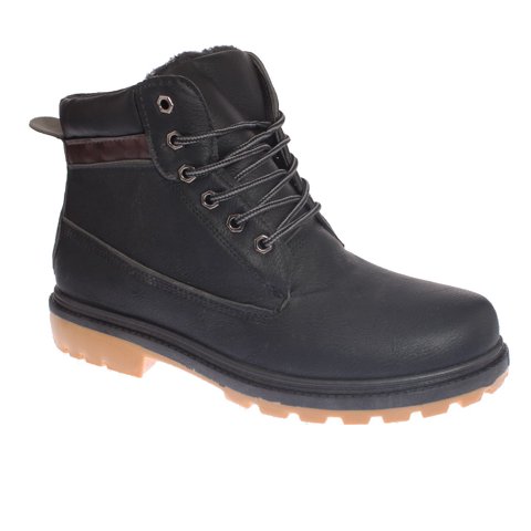 Botín Piel Negro Vía Franca