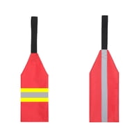 Xusx111 - Bandera De Seguridad De Kayak De 4 Piezas Bandera De Viaje De Advertencia De Canoa Roja Reflectante Con Correa Para Canoas De Kayak Kit De Señales De Accesorios De Seguridad De Remolque (2 P