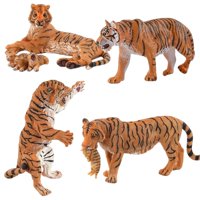 Magideal - Simulación Estatuillas De Tigre Estatua Bosque Animales Juguete Modelo Animal Juguete Educación Temprana Modelo De Juguete Para Gabinete Decoración De