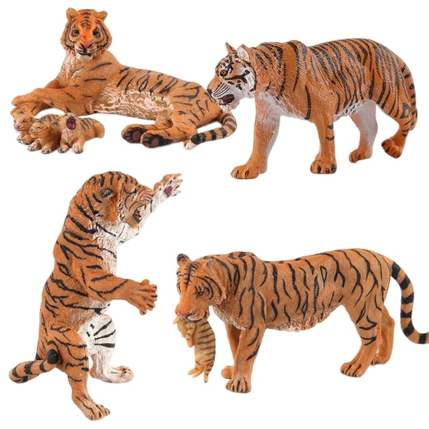 Simulación Estatuillas de tigre Estatua Bosque Animales Juguete Modelo animal Juguete Educación temprana Modelo de juguete para gabinete Decoración de