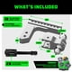 thumbnail image 3 of Trailer Hitch Rhino USA, receptor ajustable de 2 pulgadas, plateado, 3 of 8