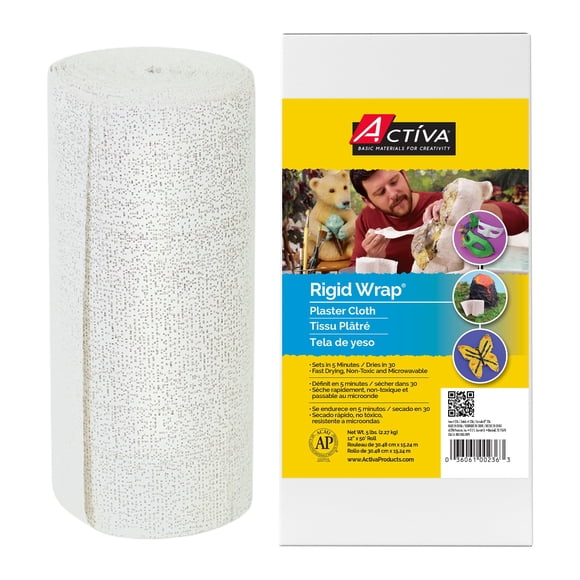Envoltura rígida de tela Plaster of Paris Bulk Pack Activa de 12 cm x 15 m