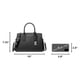 thumbnail image 3 of Bolso Satchel Michael Kors Laila Pequeño de Cuero Grabado Negro, 3 of 3