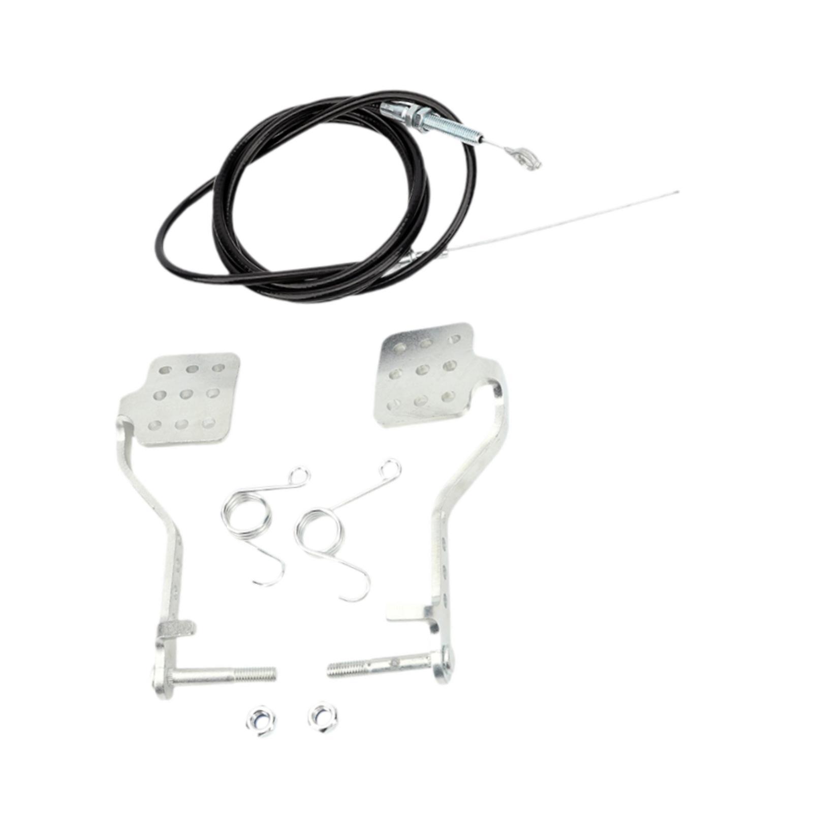 Magideal - Pedales Go Kart Pedal De De Freno Resorte Práctico De Alto Rendimiento Para Radio Flyers Kart Cart 196Cc 6.5Hp 212Cc , Con Cables