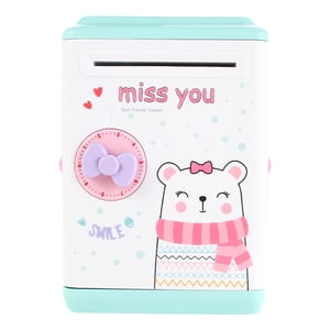 Bothyi - Novedad Cajero Automático Alcancía Juguete Educativo Lindo Niños Regalos Tipo D Oso