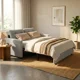 thumbnail image 5 of Sofa Cama 140cm Tela Tecnica Base Fierro Con Almacenamiento Gris Liso, 5 of 8