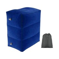 Bothyi - Almohada Inflable Para Reposapiés, Cama Portátil Para Dormir Para Niños, Para Acampar, Autobuses, Azul