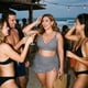 thumbnail image 2 of Agnes Orinda Traje de Baño de Dos Piezas para Mujer Talla Grande Retro Gingham con Nudo, Cintura Alta, Push Up, Fruncido, Playa, Verano, Talla 4X, Gris, 2 of 9