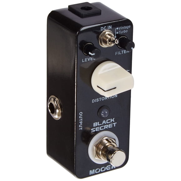 Pedal micro de distorsión MOOER Black Secret para guitarra