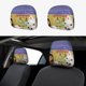 thumbnail image 1 of La Casa de Muñecas de Gabby Funda Protectora Universal para Reposacabezas de Coche, Funda Elástica para Reposacabezas de Asiento de Auto, Funda de Tela Antipolvo, Accesorios de Interior 2 Piezas, 1 of 6