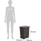 thumbnail image 2 of Canasto ropa 60l con tapa rattan resistente, 2 of 3
