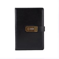 Xusx111 - Diario Con Cierre, A5 Pu Cuero Diario Con Cierre 200 Páginas, Vintage Cerraduras Diario Contraseña Cuaderno Con Pluma, Cerraduras Diario Planificador Organizador Para Hombres Y Mujeres, Negro