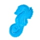 thumbnail image 1 of Artesanía Con Forma De Caballito De Mar De Fundición Epoxi De Resina De Silicona Para Vela De Perfume Mousse Azul, 1 of 3