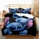thumbnail image 2 of Lilo&Stitch Bedding Set,Boys Girls Twin Queen Size,Cute Pink Duvet Cover Pillowcase Bed Kids Adult, 2 of 5