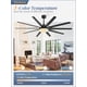 thumbnail image 3 of Ventilador de techo Fabulous de 72 pulgadas con luces y control remoto negro, 3 of 3
