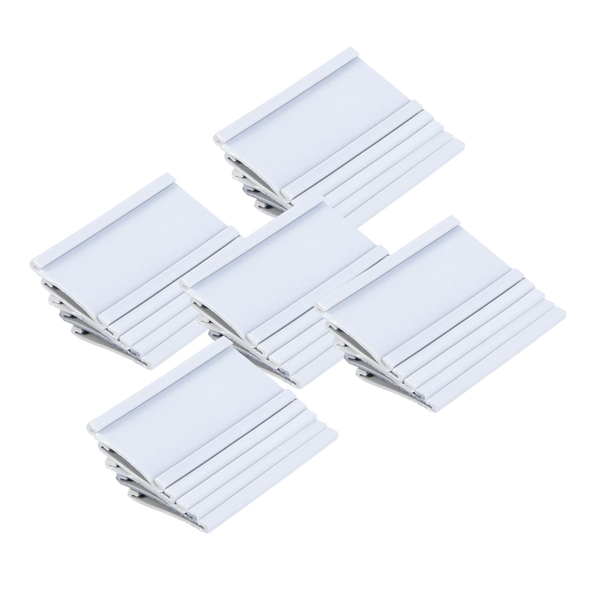 Soportes Magnéticos Para Tarjetas De Datos Mastervision, 1 X 2 Cm, Color Blanco, 25